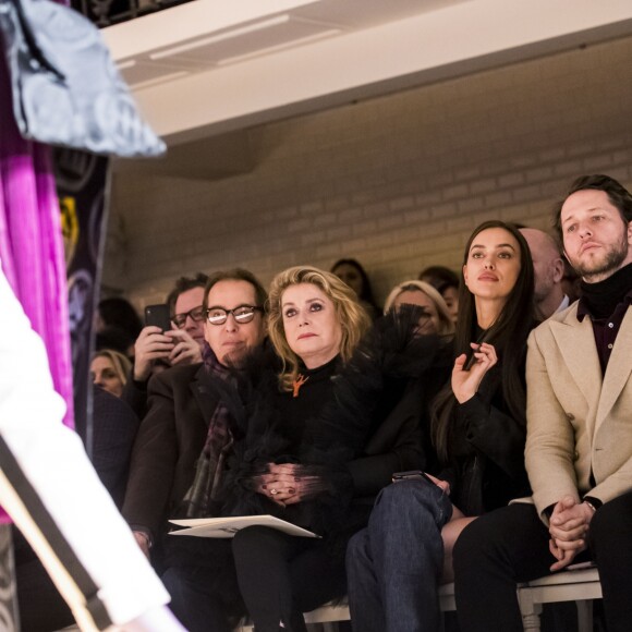 Gilles Dufour, Catherine Deneuve, Irina Shayk, Derek Blasberg - People au défilé de mode Haute-Couture printemps-été 2019 "Jean Paul Gaultier" à Paris. Le 23 janvier 2019 © Olivier Borde / Bestimage People at the Jean Paul Gaultier fashion show in Paris. On january 23rd 201923/01/2019 - Paris