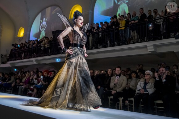Dita Von Tesse - People au défilé de mode Haute-Couture printemps-été 2019 "Jean Paul Gaultier" à Paris. Le 23 janvier 2019 © Olivier Borde / Bestimage