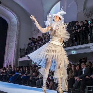 Erin O'Connor - People au défilé de mode Haute-Couture printemps-été 2019 "Jean Paul Gaultier" à Paris. Le 23 janvier 2019 © Olivier Borde / Bestimage People at the Jean Paul Gaultier fashion show in Paris. On january 23rd 201923/01/2019 - Paris