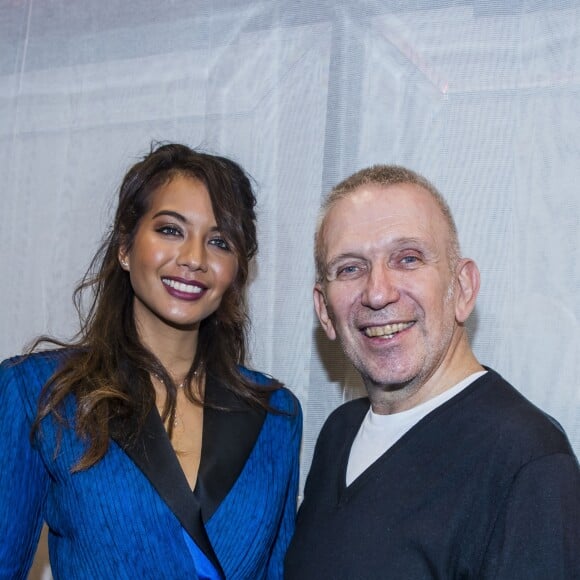 Vaimalama Chaves (Miss France 2019) et Jean-Paul Gaultier - Backstage du défilé de mode Haute-Couture printemps-été 2019 "Jean Paul Gaultier" à Paris. Le 23 janvier 2019 © Olivier Borde / Bestimage Backstage of the Jean Paul Gaultier fashion show in Paris. On january 23rd 201923/01/2019 - Paris