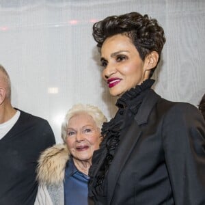 Catherine Deneuve, Jean-Paul Gaultier, Line Renaud et Farida Khelfa - Backstage du défilé de mode Haute-Couture printemps-été 2019 "Jean Paul Gaultier" à Paris. Le 23 janvier 2019 © Olivier Borde / Bestimage Backstage of the Jean Paul Gaultier fashion show in Paris. On january 23rd 201923/01/2019 - Paris