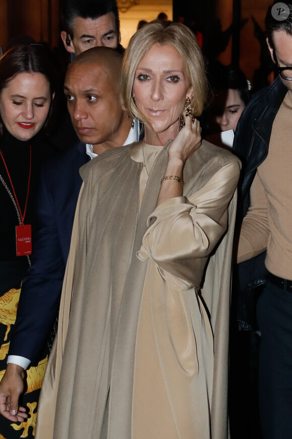 Céline Dion et Pepe Munoz arrivent au défilé de mode Haute-Couture printemps-été 2019 Valentino à l'hôtel Salomon de Rotschild à Paris le 23 janvier 2019. © Veeren-CVS/Bestimage