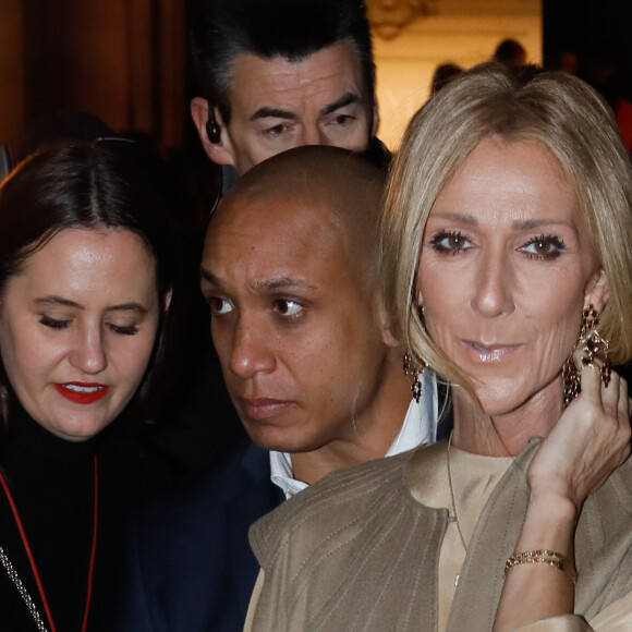 Céline Dion et Pepe Munoz arrivent au défilé de mode Haute-Couture printemps-été 2019 Valentino à l'hôtel Salomon de Rotschild à Paris le 23 janvier 2019. © Veeren-CVS/Bestimage