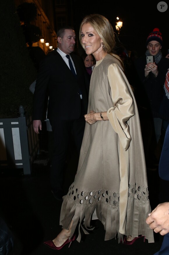Céline Dion et Pepe Munoz arrivent au défilé de mode Haute-Couture printemps-été 2019 Valentino à l'hôtel Salomon de Rotschild à Paris le 23 janvier 2019. © Veeren-CVS/Bestimage