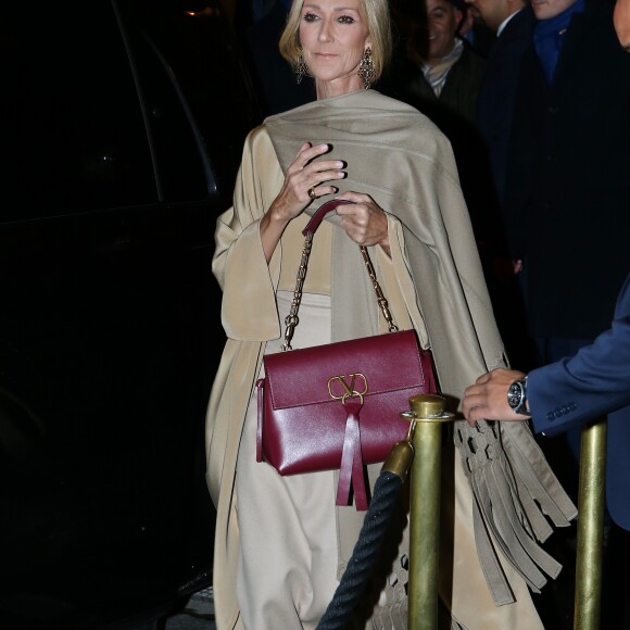 Céline Dion et Pepe Munoz arrivent au défilé de mode Haute-Couture printemps-été 2019 Valentino à l'hôtel Salomon de Rotschild à Paris le 23 janvier 2019. © Veeren-CVS/Bestimage