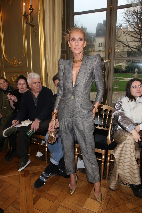 Céline Dion et Pepe Munoz au défilé RVDK Ronald Van Der Kemp Haute Couture à Paris, le 23 janvier 2019