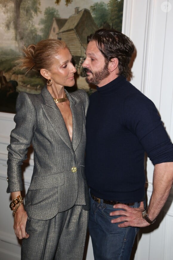 Céline Dion et Pepe Munoz au défilé RVDK Ronald Van Der Kemp Haute Couture à Paris, le 23 janvier 2019
