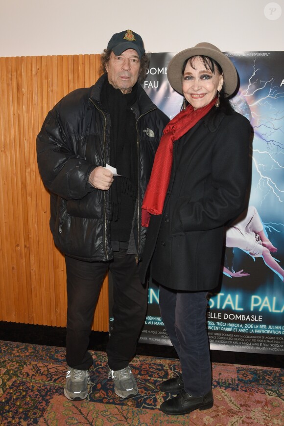 Semi-exclusif - Anna Karina (Hanne Karin Bayer) et son mari Dennis Berry - Avant première du film "Alien Crystal Palace" au cinéma Beau Regard à Paris le 23 janvier 2019. © Coadic Guirec /Bestimage