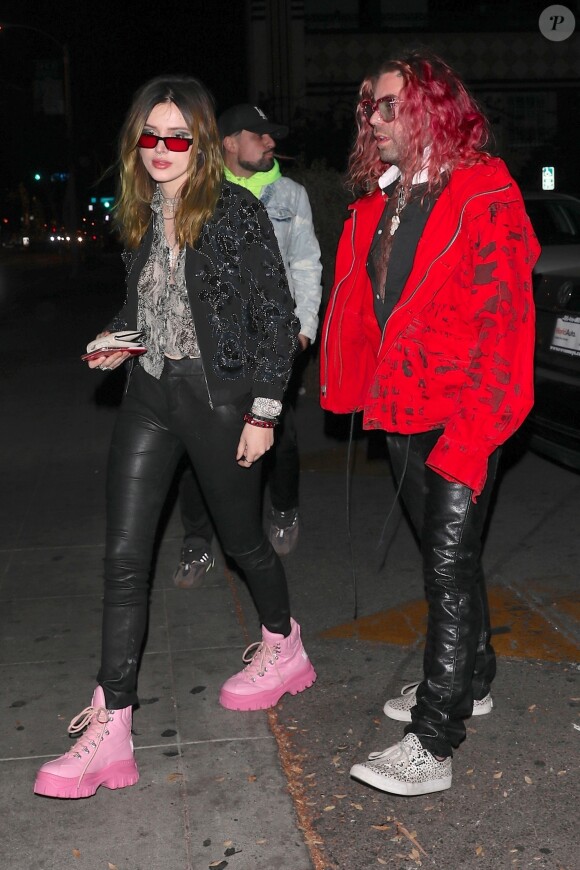 Bella Thorne et son compagnon Mod Sun - T. est allé fêter ses 29 ans avec des amis au Delilah Nightclub à West Hollywood, le 19 novembre 2018.