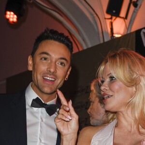 Maxime Dereymez et Pamela Anderson - People à la soirée "Lambertz Monday Night", sous la devise "Rockin Chocolate", à Cologne. Le 28 janvier 2019