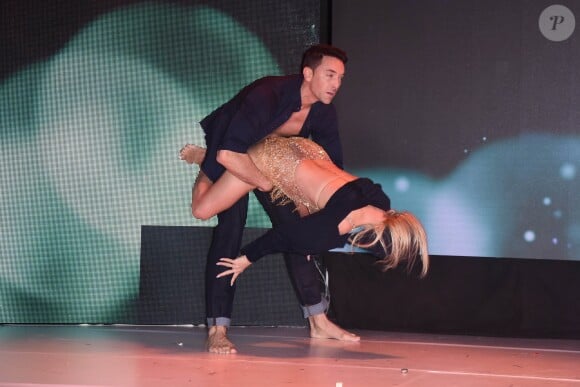 Pamela Anderson, Maxime Dereymez - People à la soirée "Lambertz Monday Night", sous la devise "Rockin Chocolate", à Cologne. Le 28 janvier 2019