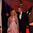 Pamela Anderson, Maxime Dereymez - People à la soirée "Lambertz Monday Night", sous la devise "Rockin Chocolate", à Cologne. Le 28 janvier 2019