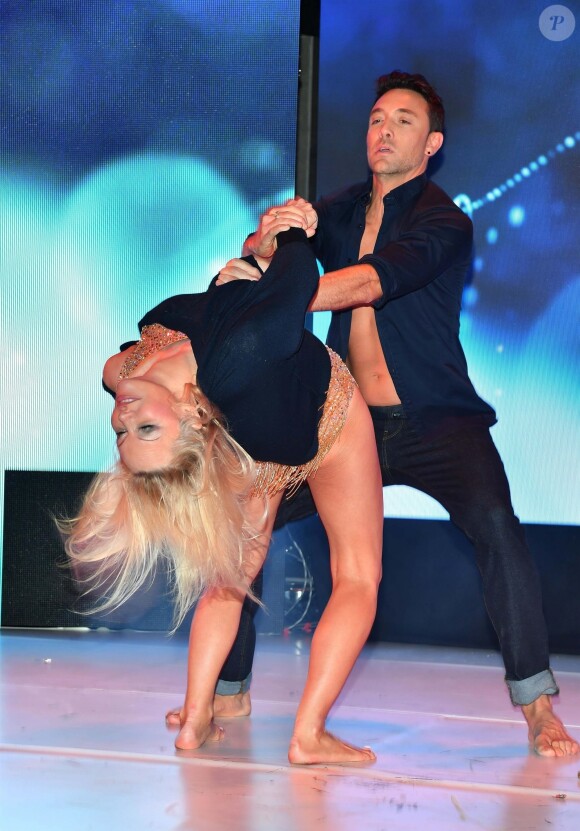 Pamela Anderson, Maxime Dereymez - People à la soirée "Lambertz Monday Night", sous la devise "Rockin Chocolate", à Cologne. Le 28 janvier 2019