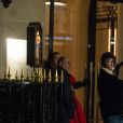 Céline Dion en tournage pour la maison l'Oréal à l'hôtel Plaza Athénée à Paris, France, le 30 janvier 2019