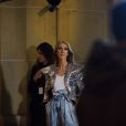 Céline Dion en tournage pour la maison l'Oréal à l'hôtel Plaza Athénée à Paris, France, le 30 janvier 2019