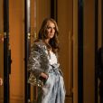 Céline Dion en tournage pour la maison l'Oréal à l'hôtel Plaza Athénée à Paris, France, le 30 janvier 2019