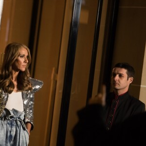 Céline Dion en tournage pour la maison l'Oréal à l'hôtel Plaza Athénée à Paris, France, le 30 janvier 2019