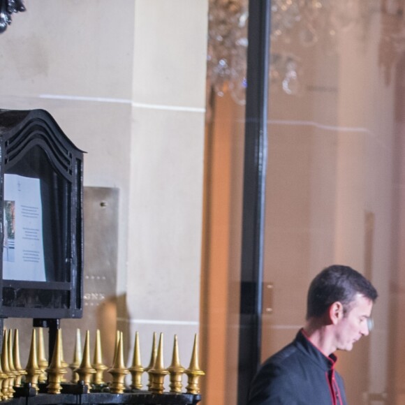Céline Dion en tournage pour la maison l'Oréal à l'hôtel Plaza Athénée à Paris, France, le 30 janvier 2019.