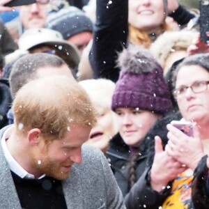 Le prince Harry, duc de Sussex, et Meghan Markle, duchesse de Sussex, enceinte, visitent le Bristol Old Vic. à Bristol le 1er février 2019.