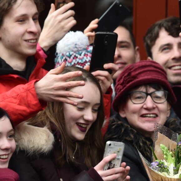 Le prince Harry, duc de Sussex, et Meghan Markle, duchesse de Sussex, enceinte, visitent le Bristol Old Vic. à Bristol le 1er février 2019.