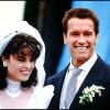 Mariage d'Arnold Schwarzenegger et Maria Shriver le 30 avril 1986.