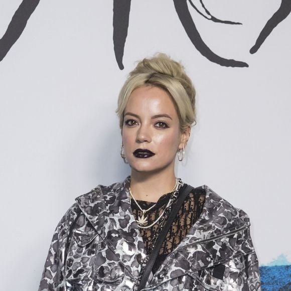 Lily Allen lors du photocall du défilé Christian Dior Homme automne hiver 2019/2020 au Champs de Mars à Paris le 18 janvier 2019. © Olivier Borde / Bestimage