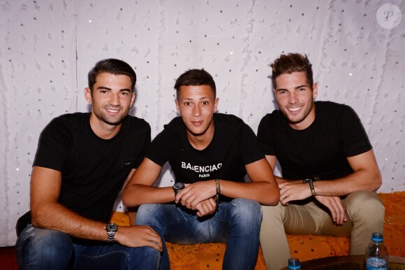 Exclusif - Enzo Zidane (fils de Zinédine Zidane), Driss Zidane (neveu de Zinédine Zidane) et Luca Zidane (fils de Zinédine Zidane) - Les célébrités lors du festival "Marrakech du Rire 2018" à Marrakech, Maroc, le 24 juin 2018. © Rachid Bellak/Bestimage