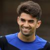 Enzo Zidane, fils de Zinedine Zidane et joueur de football professionel, participe à son premier match officiel avec son nouveau club Espagnol le "Deportivo Alaves" en amical contre le club Français TFC, Toulouse Football Club, à Saint Jean de Luz le 19 Juillet 2017. © Patrick Bernard-Christophe de Prada/ Bestimage