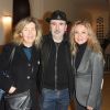 Exclusif - Philippe Harel avec sa femme Sylvie Bourgeois et Christelle Chollet à la générale de la pièce "Marlène is back" des auteurs et acteurs C.Clair et G.Chambre au théâtre de la Tour Eiffel à Paris, France, le 31 janvier 2019. © Coadic Guirec/Bestimage
