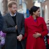 Le prince Harry et Meghan Markle lors d'une visite à Birkenhead le 14 janvier 2019.