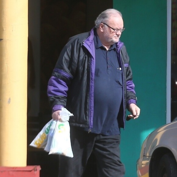 Exclusif - Thomas Markle ( le père de Meghan Markle ) est allé déjeuner chez Subway à Rosarito au Mexique alors que son fils Thomas Markle Jr. a été arrêté pour conduite en état d'ébriété. Thomas Markle Jr. est le demi-frère de Meghan. Rosarito le 12 janvier 2019.