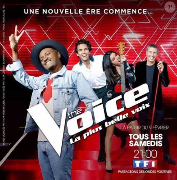 Soprano, coach dans la saison 8 de "The Voice" diffusée à partir du 9 février 2019 sur TF1.