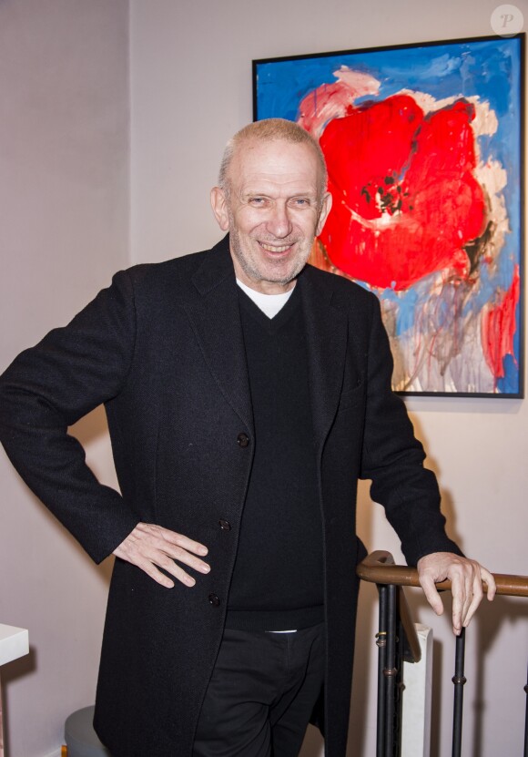Jean-Paul Gaultier lors du vernissage d'Amanda Lear à la Galerie du Passage à Paris, le 6 février 2019.  © Julio Piatti/Bestimage