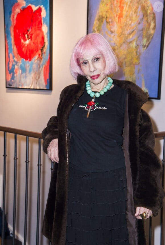 Marie Beltrami lors du vernissage d'Amanda Lear à la Galerie du Passage à Paris, le 6 février 2019. © Julio Piatti/Bestimage