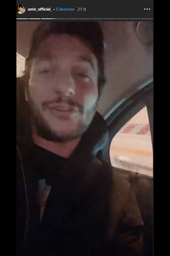 Amir réagit en Story Instagram à l'arnaque dont a été victime une de ses fans, le 7 février 2019