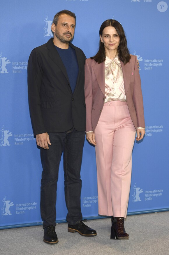 Safy Nebbou et Juliette Binoche - Photocall du film "Celle que vous croyez" au Grand Hyatt Hotel dans le cadre du 69ème Festival International du Film de Berlin (La Berlinale), le 10 février 2019