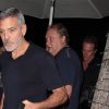 Exclusif - George Clooney est allé diner avec son ami Rande Gerber au restaurant italien Madeo à Beverly Hills, le 25 octobre 2018.