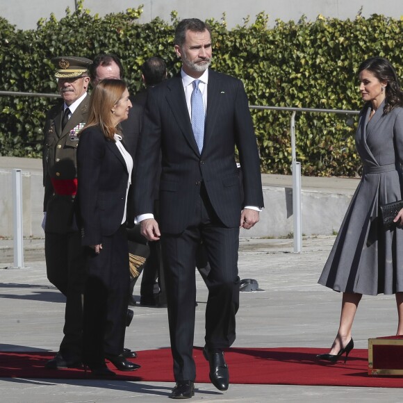 Le roi Felipe VI d'Espagne et la reine Letizia ont décollé le 13 février 2019 de l'aéroport de Madrid-Bajaras pour se rendre au Maroc dans le cadre d'une visite officielle de deux jours.