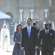 Le roi Felipe VI et la reine Letizia d'Espagne ont été accueillis le 13 février 2019 par le roi Mohammed VI et sa famille à Rabat au Maroc, où les cérémonies officielles de bienvenue ont eu lieu place du Mechouar au palais royal.