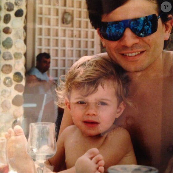 Manon Manoeuvre et son père Philippe - photo publiée sur son compte Instagram le 11 septembre 2014