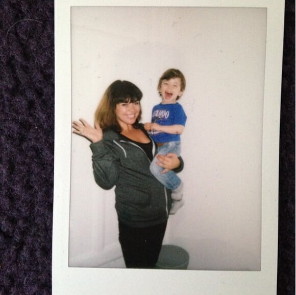 Manon Manoeuvre et son demi-frère Ulysse - photo publiée sur son compte Instagram le 6 juillet 2014
