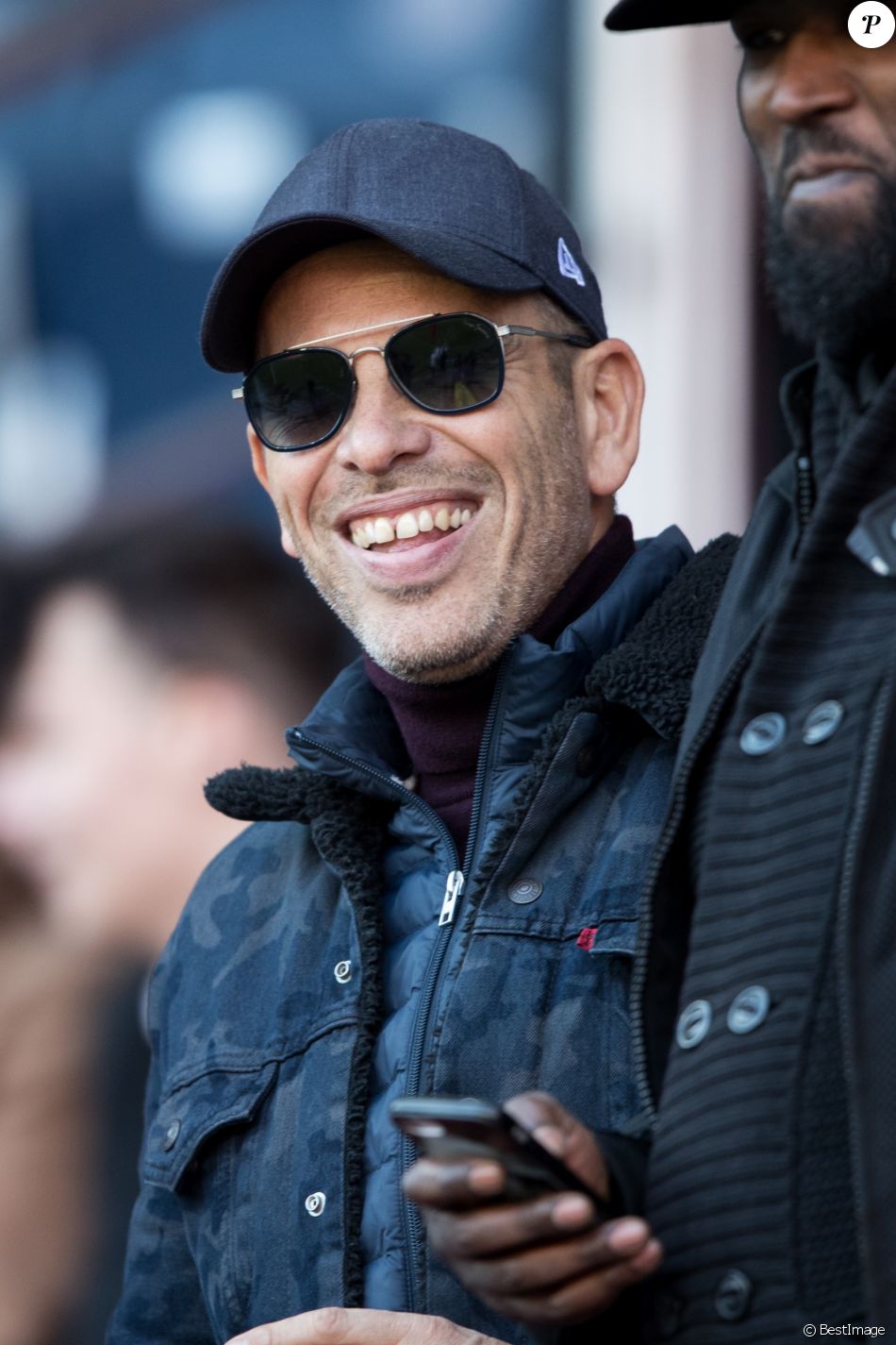 Medi Sadoun Et Son Fils Medi Sadoun lors du match de Ligue 1 entre le Paris Saint-Germain et Nîmes  au Parc des Princes le 23 février 2019. - Purepeople