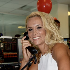 Elodie Gossuin lors de la 14ème édition du Charity Day dans la salle des marchés de la société de courtage Aure BGC au profit des 7 associations participantes à Paris le 11 septembre 2018. © Veeren / Bestimage