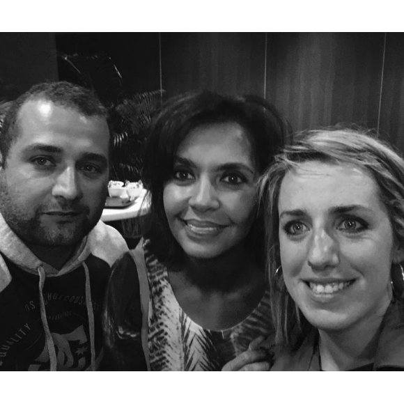 Claire et Sébastien de "L'amour est dans le pré" avec Karine Le Marchand - Facebook, 26 février 2019