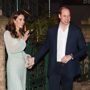 Le prince William, duc de Cambridge, et Catherine (Kate) Middleton, duchesse de Cambridge, lors d'une réception à l'Empire Music Hall à Belfast, le 27 février 2019.