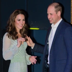 Le prince William, duc de Cambridge, et Catherine (Kate) Middleton, duchesse de Cambridge, lors d'une réception à l'Empire Music Hall à Belfast, le 27 février 2019.