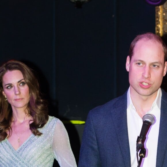 Le prince William, duc de Cambridge, et Catherine (Kate) Middleton, duchesse de Cambridge, lors d'une réception à l'Empire Music Hall à Belfast, le 27 février 2019.