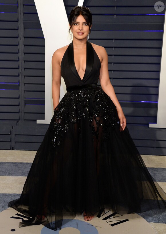 Priyanka Chopra Jonas à la soirée Vanity Fair Oscar Party à Los Angeles, le 24 février 2019