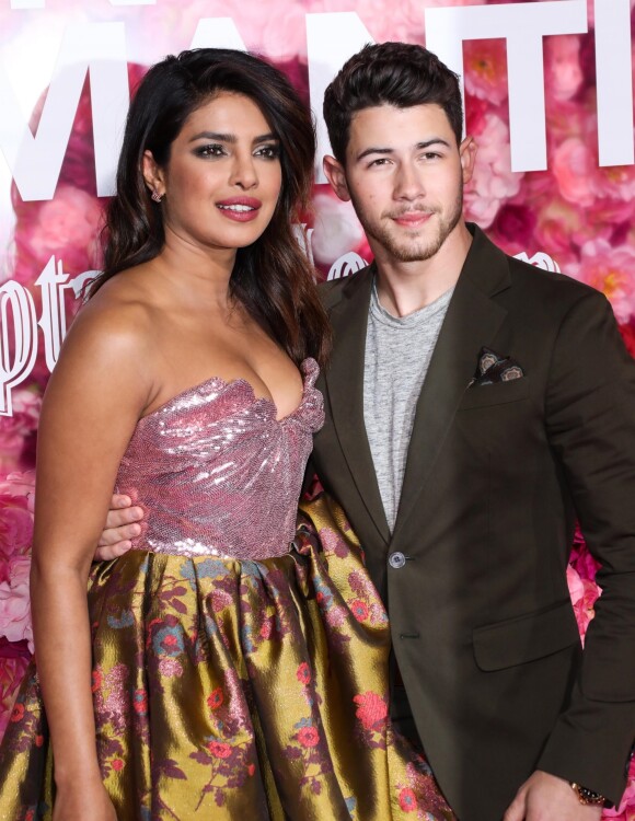 Priyanka Chopra et son mari Nick Jonas à la première de "Isn't It Romantic" à Los Angeles le 11 février 2019.