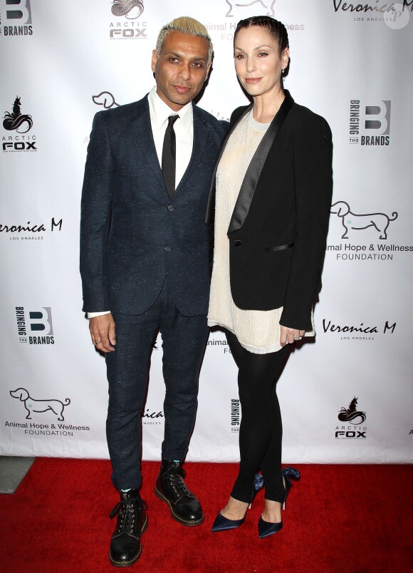 Tony Kanal et sa femme Erin Lokitz à la 2ème soirée annuelle caritative The Animal Hope & Wellness Foundation à Culver City, Etats-Unis, le 3 mars 2019